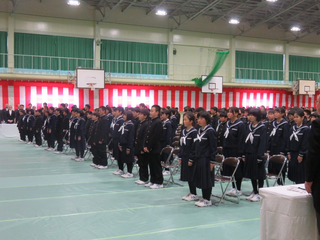 2019年度 入学式 魚津市立西部中学校